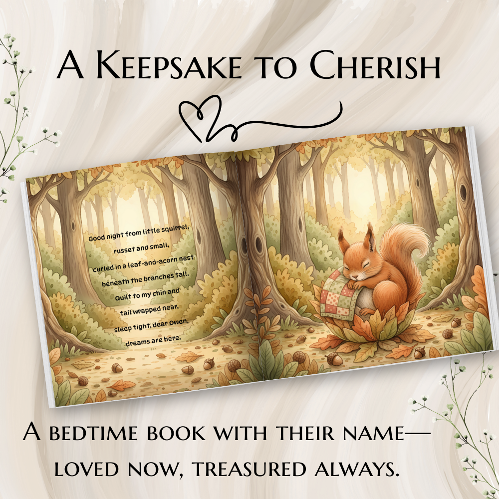 Personalized Bedtime Storybook – Sleepy Animal Nests