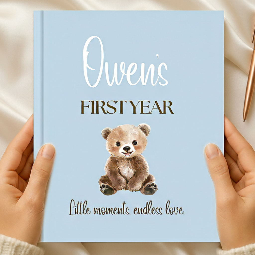 Personalized Baby Memory Book – Baby’s First Year Journal