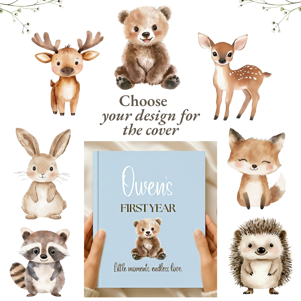 Personalized Baby Memory Book – Baby’s First Year Journal