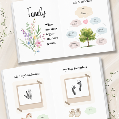 Personalized Baby Memory Book – Baby’s First Year Journal