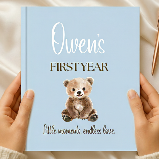Personalized Baby Memory Book – Baby’s First Year Journal
